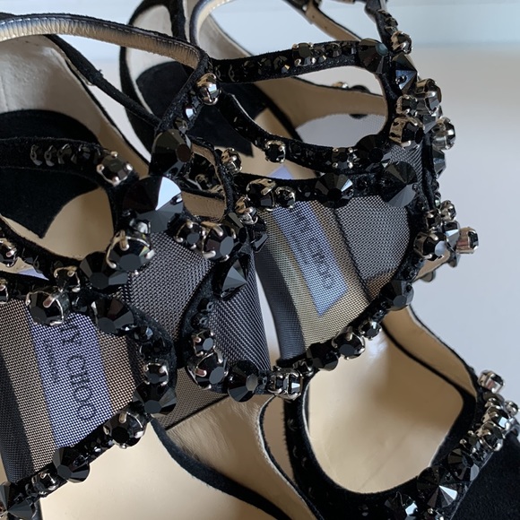Super Rare Jimmy Choo Viola Crystals Sandals - Picture 5 of 16
